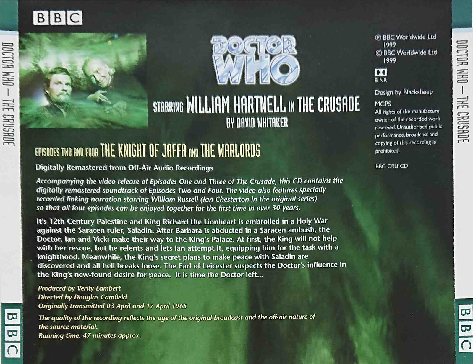 Middle of cover of BBCV 6805